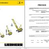 Liebherr Crawler Crane HS833 HD 187252 Technical Information Parts Manual Operating Manual 1999 EN DE