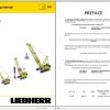 Liebherr Crawler Crane HS833 HD 187252 Technical Information Parts Manual Operating Manual 1999 EN DE 1