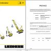Liebherr Crawler Crane HS841 HD 183216 Technical Information Parts Manual Operating Manual 1997 EN DE