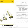 Liebherr Crawler Crane HS841 HD 183216 Technical Information Parts Manual Operating Manual 1997 EN DE 1