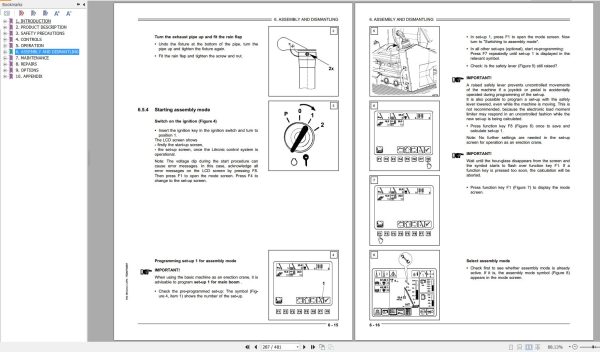 Liebherr Crawler Crane HS845 HD 183463 Technical Information Parts Manual Operating Manual 2007 EN DE 4