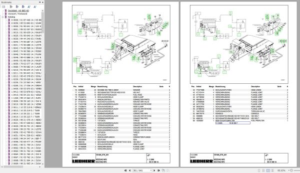 Liebherr Crawler Crane HS880 HD 187406 Technical Information Parts Manual Operating Manual 2008 EN DE 3