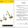 Liebherr Crawler Crane HS883 HD 187197 Technical Information Parts Manual Operating Manual 2000 EN DE 2