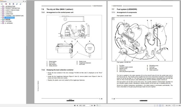 Liebherr Crawler Crane HS885 HD 187427 Technical Information Parts Manual Operating Manual 2010 EN DE 5