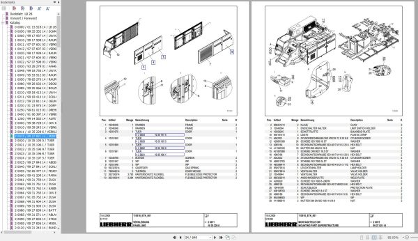 Liebherr Crawler Crane LB 28 115518 Technical Information Parts Manual Operating Manual 2008 EN DE 3