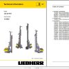 Liebherr Crawler Crane LB 36 410 115925 Technical Information Parts Manual Operating Manual 2017 EN DE 2