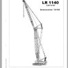Liebherr Crawler Crane LR 1140 134020 Technical Information Parts Manual Operating Manual 2001 EN DE NL 1