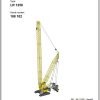 Liebherr Crawler Crane LR 1250 188102 Technical Information Parts Manual Operating Manual 2011 EN DE NL 1