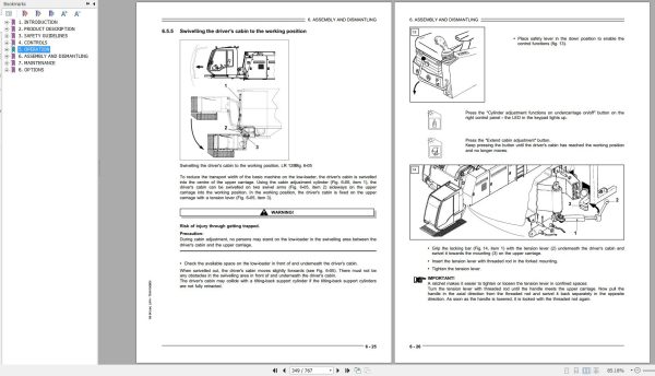 Liebherr Crawler Crane LR 1280 136043 Technical Information Parts Manual Operating Manual 2003 EN DE 4