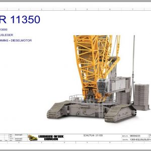 Liebherr Crawler Crane LR Operating Manual Spare Parts Catalogue Technical Information DVD 0