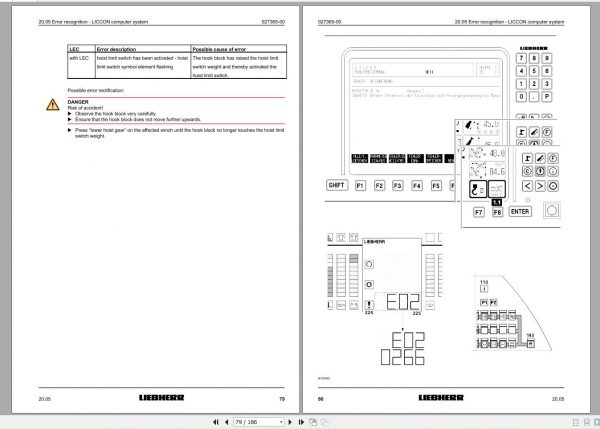 Liebherr Crawler Crane LR Operating Manual Spare Parts Catalogue Technical Information DVD 11
