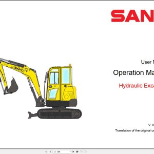 Sany Machinery Spare Parts Catalogue Shop Manual and Diagram DVD PDF 12