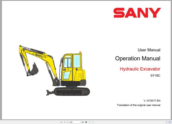 Sany Machinery Spare Parts Catalogue Shop Manual and Diagram DVD PDF 12