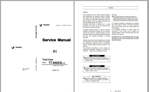 Tadano Crane TR Series Model 3.54 GB PDF Service Manual Circuit Diagram Operator Maintenance Manual DVD 2