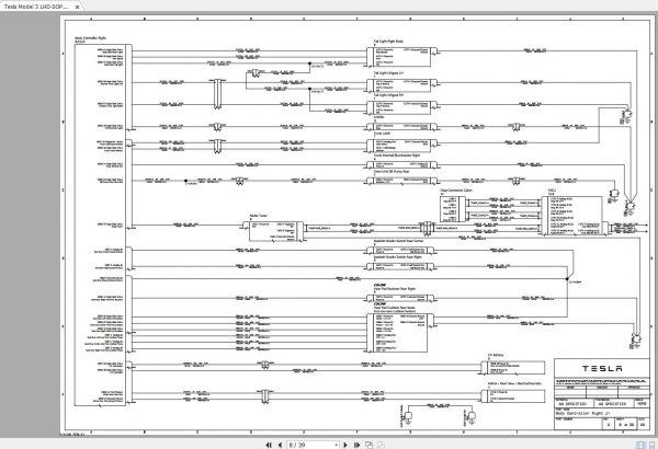 Tesla Model 3 LHD SOP2 1 Rev3 02.2018 Wiring Diagram 2