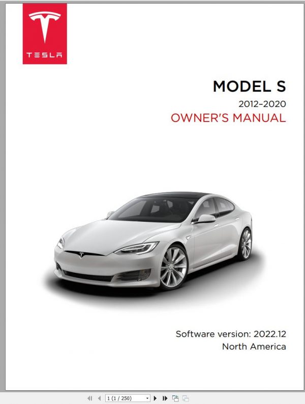 Tesla Model S 2012 2020 Owners Manual 04.2022