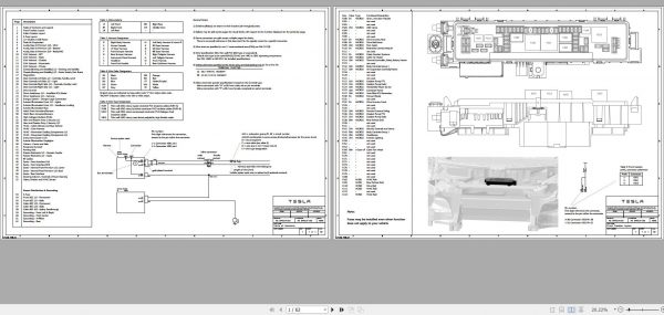 Tesla Model S 2017 LHD Circuit Diagram 2017