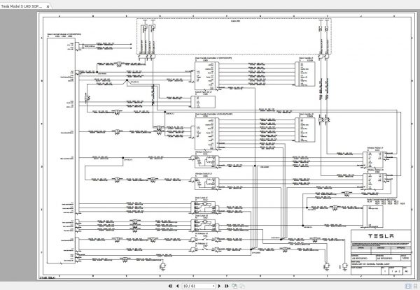 Tesla Model S LHD SOP11 01.2018 Wiring Diagram 3