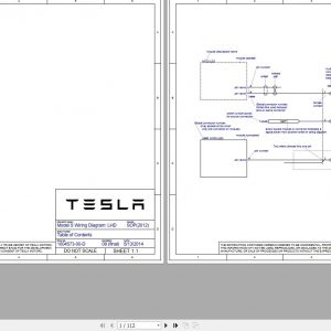 Tesla Model S LHD SOP2012 1004573 00 D Circuit Diagram 05.2014
