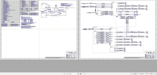 Tesla Model S RHD SOP2 Circuit Diagram 2014