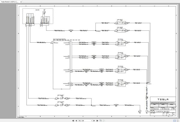 Tesla Model S SOP12 01.2019 Wiring Diagram 2