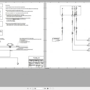 Tesla Model X 2015 LHD SOP2 Circuit Diagram