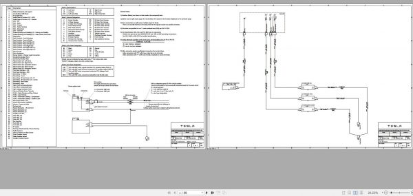 Tesla Model X 2015 LHD SOP2 Circuit Diagram