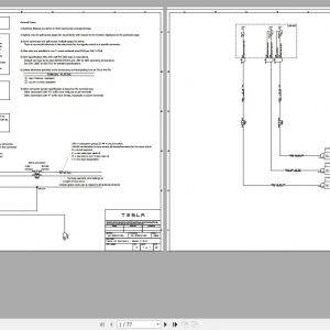 Tesla Model X 2016 RHD SOP4 Circuit Diagram