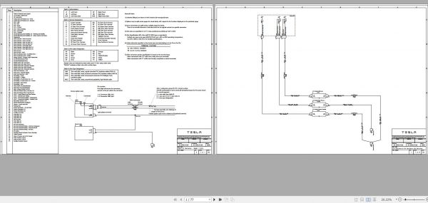 Tesla Model X 2016 RHD SOP4 Circuit Diagram