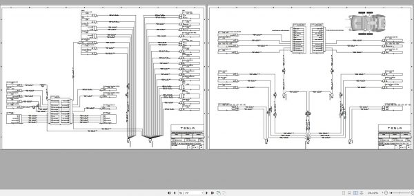 Tesla Model X 2016 RHD SOP4 Circuit Diagram 1