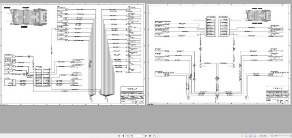 Tesla Model X 2017 LHD SOP5 Circuit Diagram 1