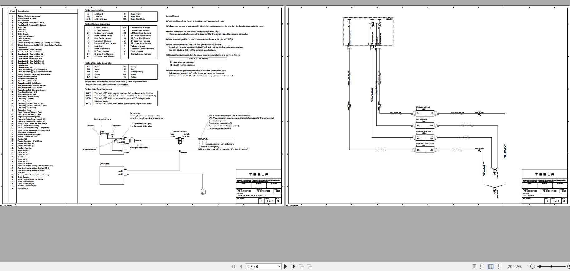 Tesla Model X 2019 RHD SOP8 Circuit Diagram 2020