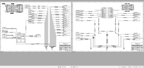 Tesla Model X 2019 RHD SOP9 Circuit Diagram 1