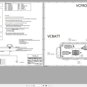 Tesla Model X 2021 LHD RHD MX SOP11 Circuit Diagram