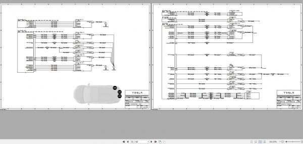 Tesla Model X 2021 LHD RHD MX SOP11 Circuit Diagram 1