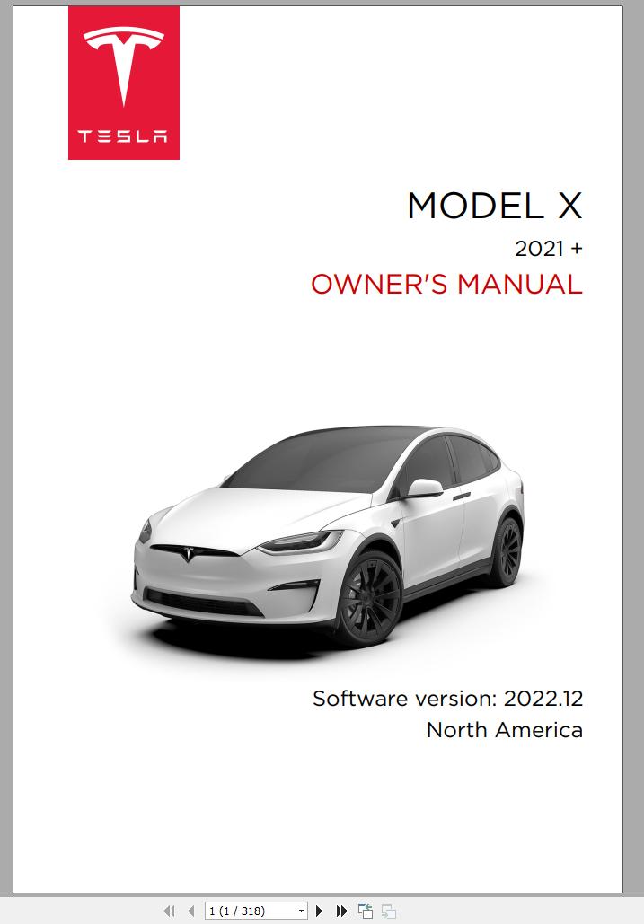 Tesla Model X 2021 Owners Manual 2022