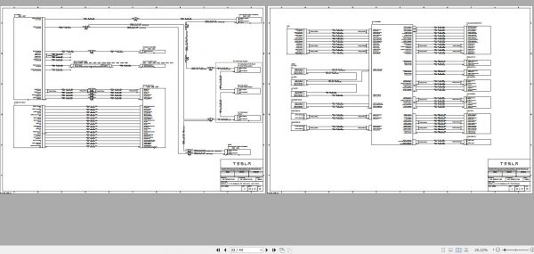 Tesla Model Y 2020 LHD SOP Circuit Diagram 1