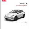 Tesla Model Y Owners Manual 2022