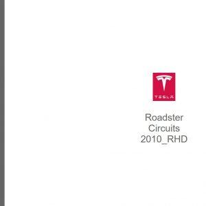 Tesla Roadster 2010 RHD Circuit Diagram