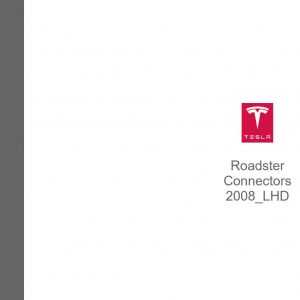 Tesla Roadster Connectors 2008 LHD Circuit Diagram