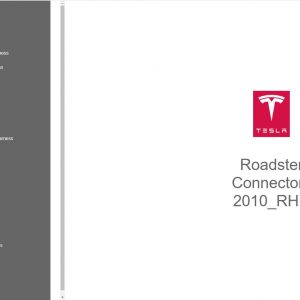 Tesla Roadster Connectors 2010 RHD Circuit Diagram