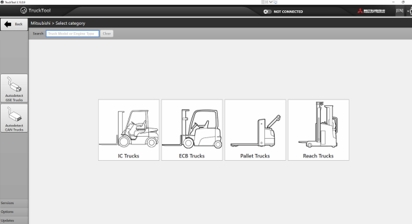 TruckTool 3.13.0.9 07.2022 Diagnostic Program for Mitsubishi Cat TCM UniCarriers Rocla 4 1