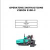 Vogele Asphalt Paver Vison 5100 2 Operating Instruction 1