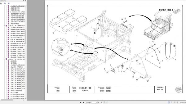 Vogele Road Pavers Super 1600 2 1800 2 SJ 1182 Spare Parts Catalog DE ES 2