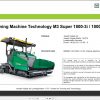 Vogele Road Pavers Super 1800 3i 1800 3 M3 Training Machine Technology 1