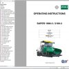 Vogele Road Pavers Super 1900 3 2100 3 Operating Instruction 1