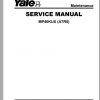 Yale Forklift Class 3 A7R0 MP40KUX Service Manual 550241330 11.2021