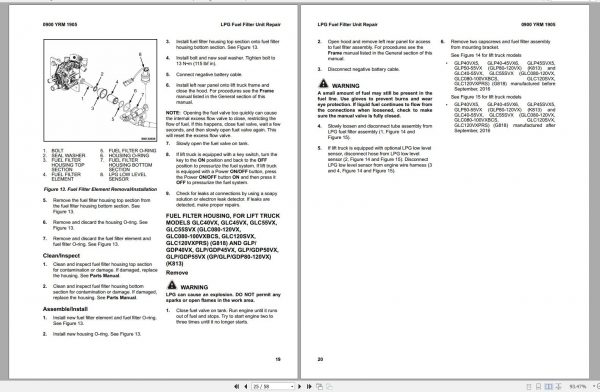 Yale Forklift Class 5 H878 GP135VX GP170SVX Service Manual 01.2022 1
