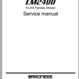 Baroness 5 Unit Fairway Mower LM2400 10001 Service Manual