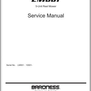 Baroness 5 Unit Reel Mower LM551 10001 Service Manual